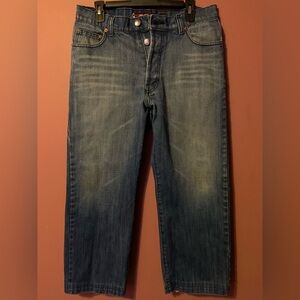 Vintage Krush Brand Jeans Size 32 Button Fly 100% Cotton Made in USA!